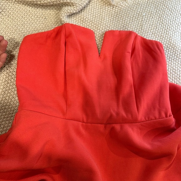 DO + BE Coral Strapless Peplum Romper Womens Sz Small - Picture 8 of 8